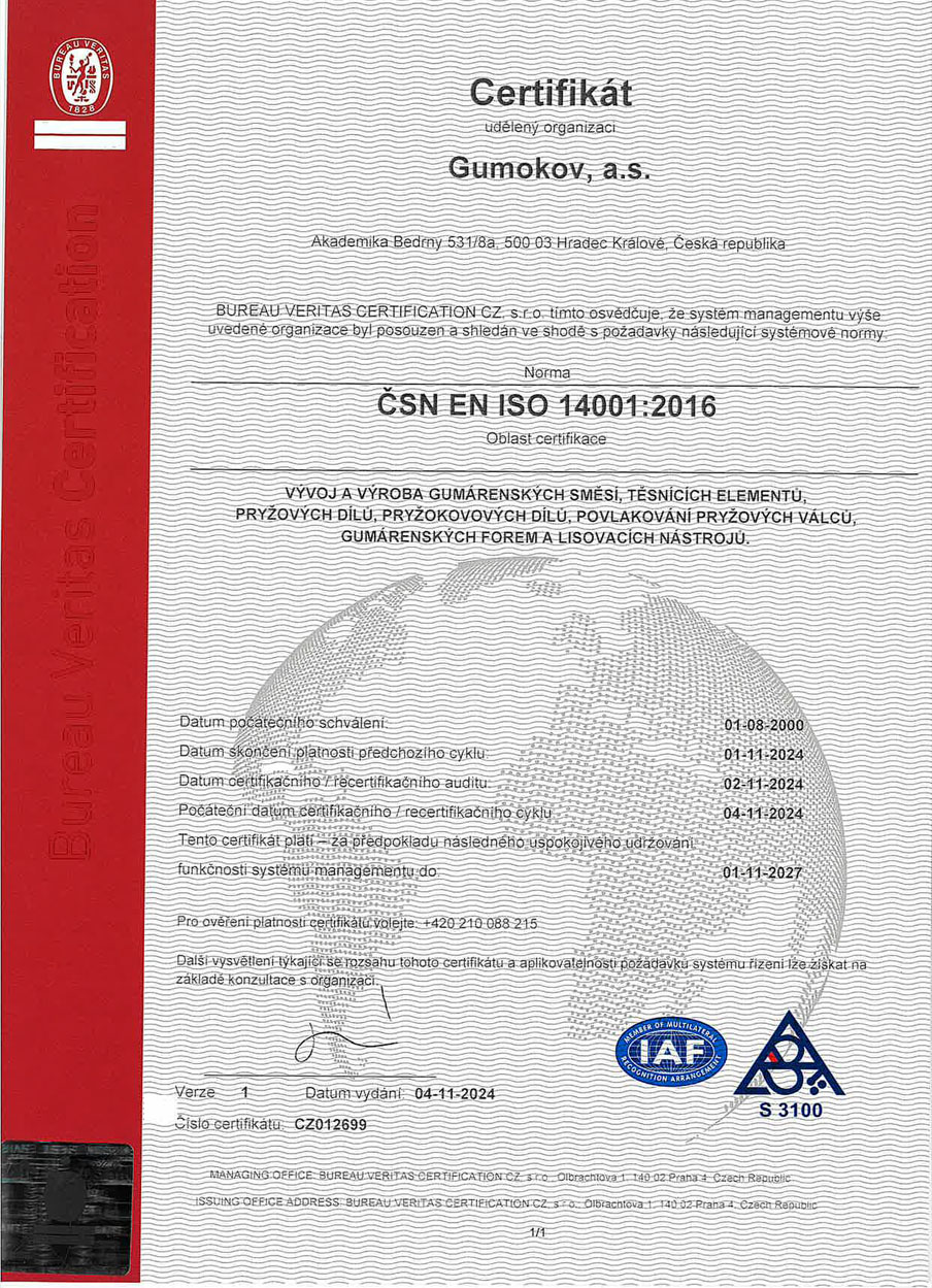 Gumokov - ISO 14001